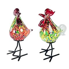 Juyoule glass rooster for sale  Delivered anywhere in USA 