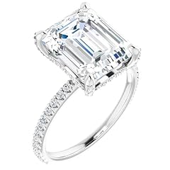 Emerald cut solitaire for sale  Delivered anywhere in USA 