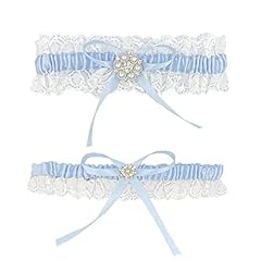 Blue lace garter for sale  Delivered anywhere in USA 