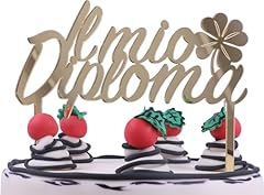 Cake topper diploma usato  Spedito ovunque in Italia 