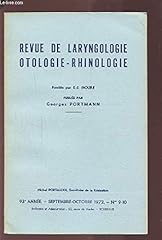 Revue laryngologie otologie d'occasion  Livré partout en France