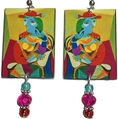 Picasso earrings blue for sale  Delivered anywhere in USA 