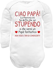Body neonato papà usato  Spedito ovunque in Italia 