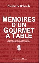 Mémoires gourmet table d'occasion  Livré partout en France