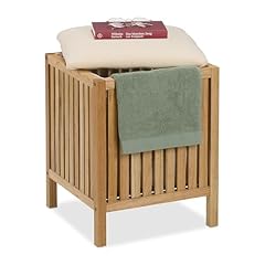 Relaxdays pouf portabiancheria usato  Spedito ovunque in Italia 