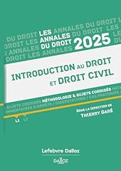 Annales introduction droit d'occasion  Livré partout en France