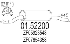 Mts 01.52200 silenziatore usato  Spedito ovunque in Italia 