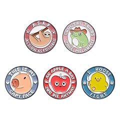 Round cartoon enamel for sale  Delivered anywhere in UK