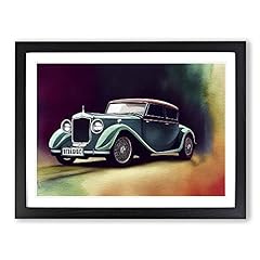 Watercolour classic car for sale  Delivered anywhere in UK