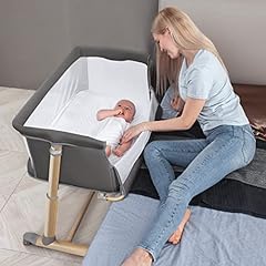 RONBEI Bedside Baby Crib, 9 Height Adjustable Detachable for sale  Delivered anywhere in UK