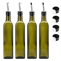Used, Kingrol 4-Pack 17 Oz. Glass Olive Oil Dispenser Bottles, for sale  Delivered anywhere in Canada