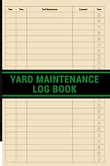 Yard maintenance log for sale  Delivered anywhere in USA 