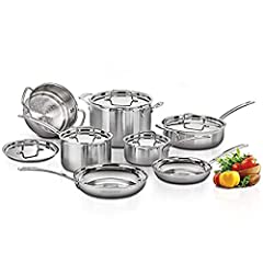 Used, CUISINART MCP-12NCC MultiClad Pro Stainless Steel 12-Piece for sale  Delivered anywhere in Canada