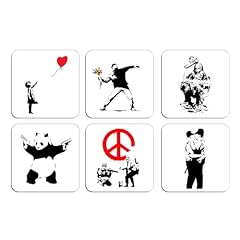 Drink coasters banksy for sale  Delivered anywhere in UK