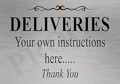 Deliveries metal sign for sale  Delivered anywhere in UK