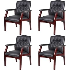 Black leather office for sale  Delivered anywhere in USA 