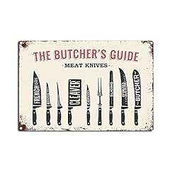 Ynrbgdfr vintage butcher for sale  Delivered anywhere in USA 