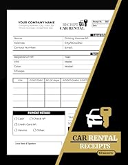 Car rental receipts for sale  Delivered anywhere in UK