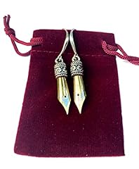 Pen nib earrings for sale  Delivered anywhere in USA 