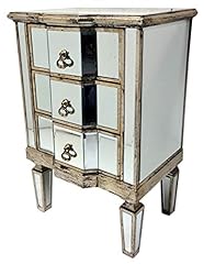 Mirrored bedside chest for sale  Delivered anywhere in UK