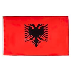 Flag bandiera albania usato  Spedito ovunque in Italia 