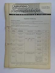 Grundig reparaturhelfer. ferti usato  Spedito ovunque in Italia 