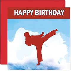karate birthday card for sale  Delivered anywhere in UK