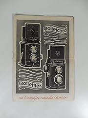 Rolleicord. brochure commercia usato  Spedito ovunque in Italia 