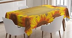 Ambesonne sunflower tablecloth for sale  Delivered anywhere in USA 