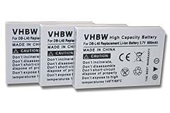 vhbw 3x batteria sostituisce Sanyo DB-L40 per videocamera camcorder (600mAh, 3,7V, Li-Ion) usato  Spedito ovunque in Italia 