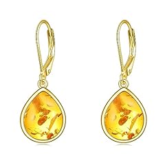 Crmad amber earrings for sale  Delivered anywhere in USA 