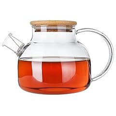 Glass teapot bamboo for sale  Delivered anywhere in USA 