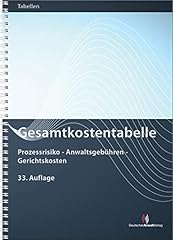 Gesamtkostentabelle prozessris gebraucht kaufen  Wird an jeden Ort in Deutschland
