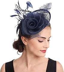 Feather fascinator hat for sale  Delivered anywhere in UK