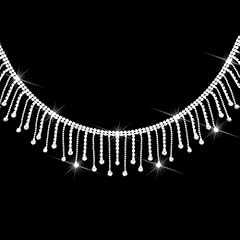 Yard rhinestone fringe for sale  Delivered anywhere in UK