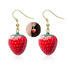 Boucles oreilles fraise d'occasion  Livré partout en France