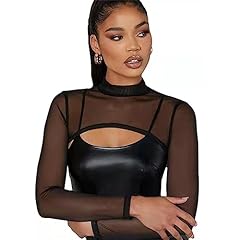 Mesh crop tops for sale  Delivered anywhere in UK