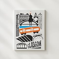 Glasgow landmarks modern for sale  Delivered anywhere in UK