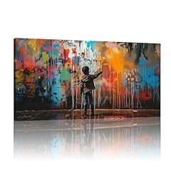 Jggxhm banksy canvas for sale  Delivered anywhere in UK