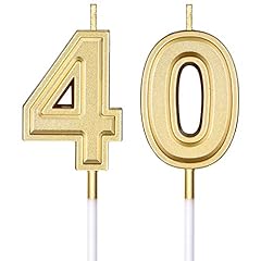 40th birthday candles for sale  Delivered anywhere in USA 