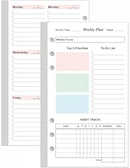 Weekly planner refills for sale  Delivered anywhere in USA 