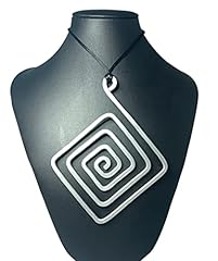 Square. collana alluminio usato  Spedito ovunque in Italia 