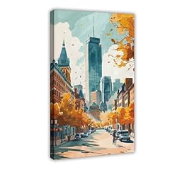 Zjlamz boston watercolor for sale  Delivered anywhere in USA 