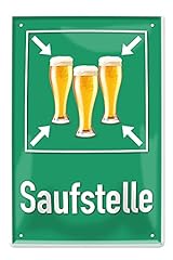 Bier saufstelle blechschild gebraucht kaufen  Wird an jeden Ort in Deutschland