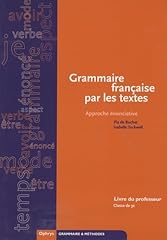 Grammaire française textes d'occasion  Livré partout en France