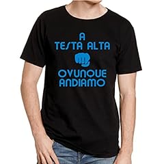 Tshirt Curva Nord Milano A Testa Alta Ovunque Andiamo - Canto Ultras - per la Scelta delle Taglie clicca su Personalizza usato  Spedito ovunque in Italia 