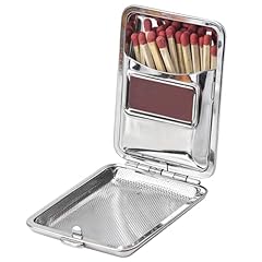 Metal match box for sale  Delivered anywhere in USA 