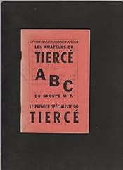 Brochure abc tiercé d'occasion  Livré partout en France
