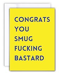 Rude congratulations card for sale  Delivered anywhere in UK