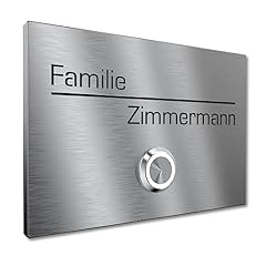 Klingelschild v2a edelstahl gebraucht kaufen  Wird an jeden Ort in Deutschland